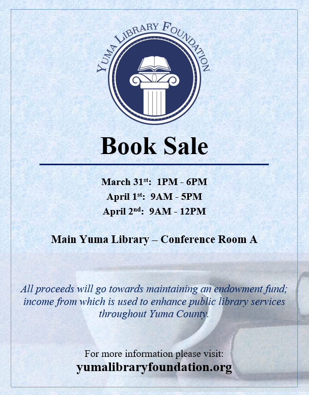 YLF Book Sale Flyer
