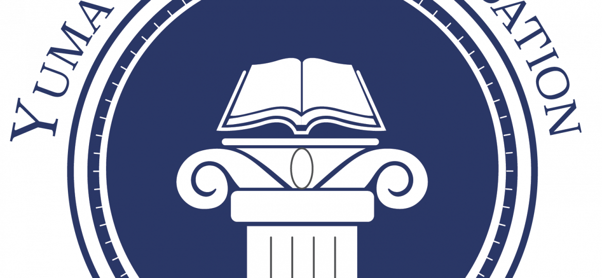 Library foundation logo navy